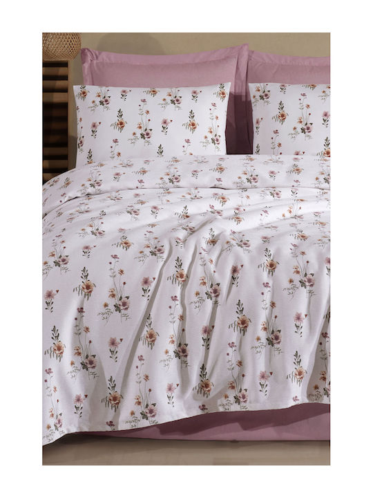 SteweHome Κουβέρτα Πικέ Μονή 160x230εκ. Λευκή