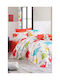 SteweHome Set Kids Double Duvet Cover With 2 Cotton White Pillowcases 200x235cm