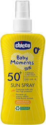 Chicco Baby Moments SPF50 Waterproof Infant Sunscreen Spray for Face & Body 150ml