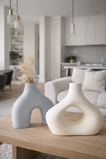 SteweHome Set Decorative Multicolour Ceramic Vases