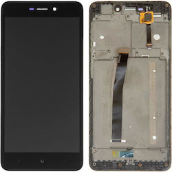 Xiaomi Redmi 4a LCD Display mit Rahmen mit Touch-Mechanismus Schwarz Hochwertig