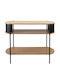 Console Table from Wood & Metal Black L100xW39xH76cm
