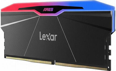 Lexar Ares RGB 2nd Gen DDR5 32GB RAM with 2x16GB Modules and Speed 6400 for Desktop