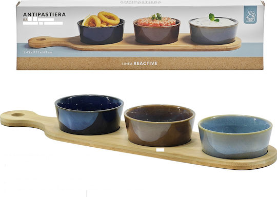 ArteLibre Κεραμική Ορντεβιέρα Μπλε Π43xΜ11xΥ1cm 3τμχ