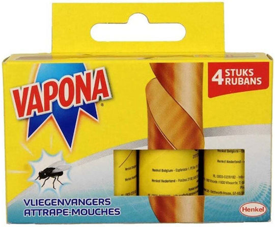Vapona Fly Trap with Adhesive Surface 4 Pieces Fragrance Free