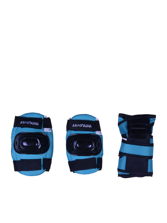 Athlopaidia Kids Knee Pads for Rollers Blue