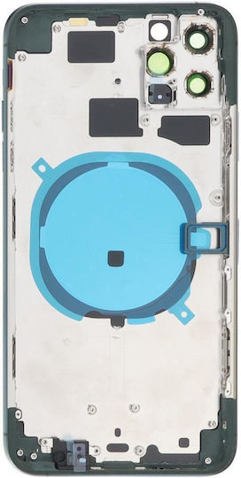 Apple Iphone 11 Pro Max Back Battery Door Cover Middle Frame Housing Small Parts Green Oem Logo