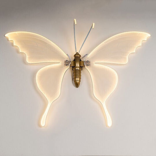 Illuminated Butterfly 100cm 24v Transformer 120 Led Warm White Led Power Extension 3m Ip44