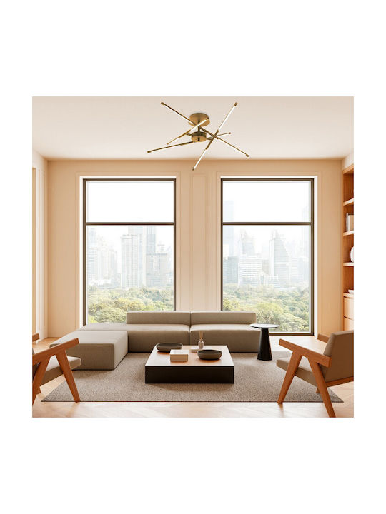 Rabalux Ceiling Light Gold LED With Warm White Light 28x28cm