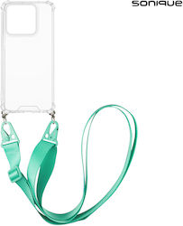 Husă Silicon Strap Sonique Armor Clear Motorola Moto G86 5g Moto G86 5g Power Albastru Deschis