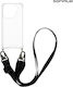 Silicone Case Strap Sonique Armor Clear Oppo Fi...