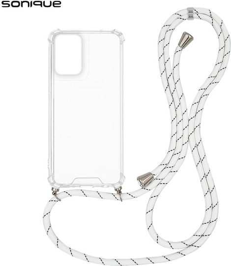 Silicone Case Cord Sonique Armor Clear Motorola Moto G06 4G Moto G06 Power 4G Rainbow White