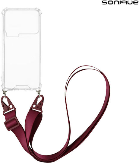 Husă Silicon Strap Sonique Armor Clear Xiaomi Xiaomi 17 Pro Max 5g Burgundy
