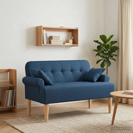 Canapea Cu Două Locuri Albastră 120x65x79cm