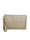 Leather Women's Envelope Gold