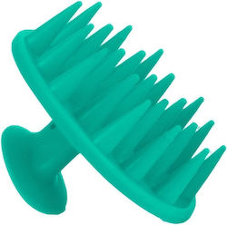 Femmit Hair Scalp Massage Brush Soft Silicone Tips Green Femmit Hair Scalp Massage Brush Soft Silicone Tips Green