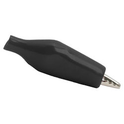 Set 10 Mini Schwarze 28 Mm Krokodilklemmen Pvc Isolierung 5a Elektrischer Verbindungsstück
