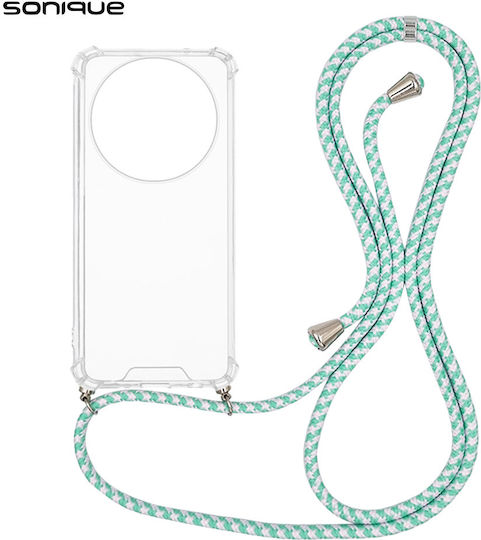 Silicone Case Cord Sonique Armor Clear Honor Magic8 Lite 5g Rainbow Green