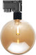 Ultralux 6w Glass Gold Rail Spotlight