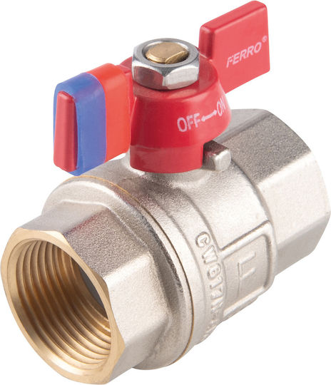 Ballenventil F-f Schmetterling 1 1/4" F-power