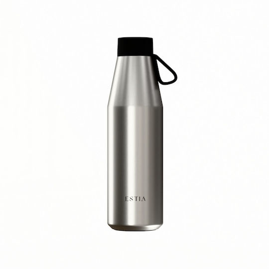 Estia Flow Save the Aegean Recyclable Thermos Bottle Stainless Steel BPA Free 500ml Brushed