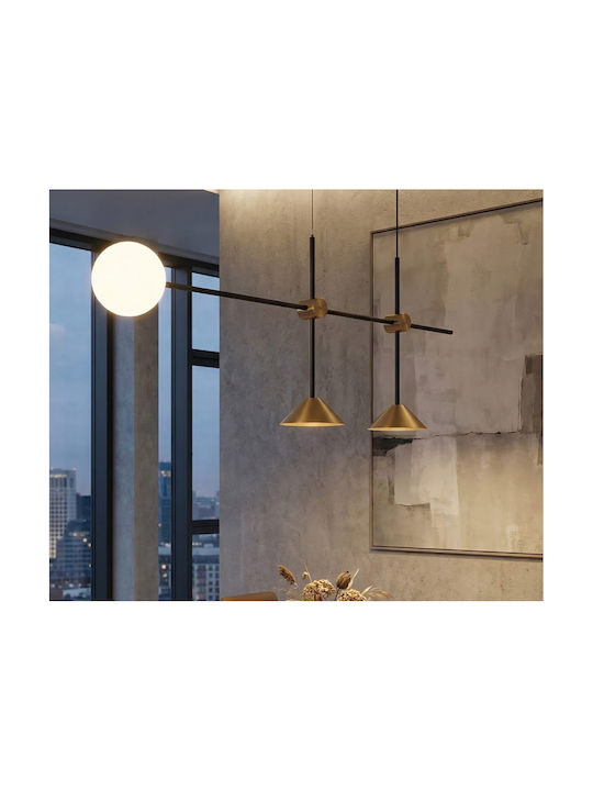 Luma Black LED Pendant Light with Warm White Light