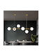 Pakketo Bemfy Hanging Ceiling Light Gold for 15 G9 Bulbs 120x15x15cm