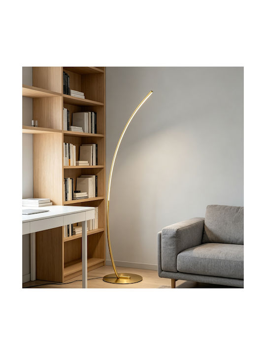 Pakketo Archer LED Φωτιστικό Δαπέδου Υ165xΜ70εκ. Χρυσό