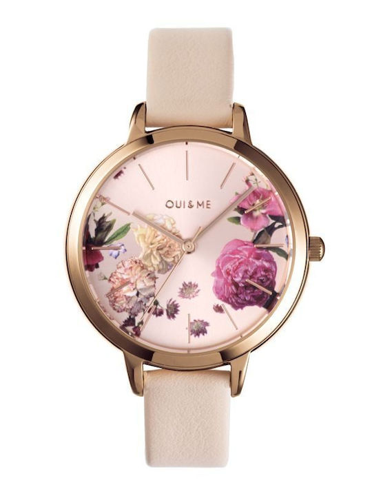 Oui & Me Women's Watch 34mm Battery in Beige Color