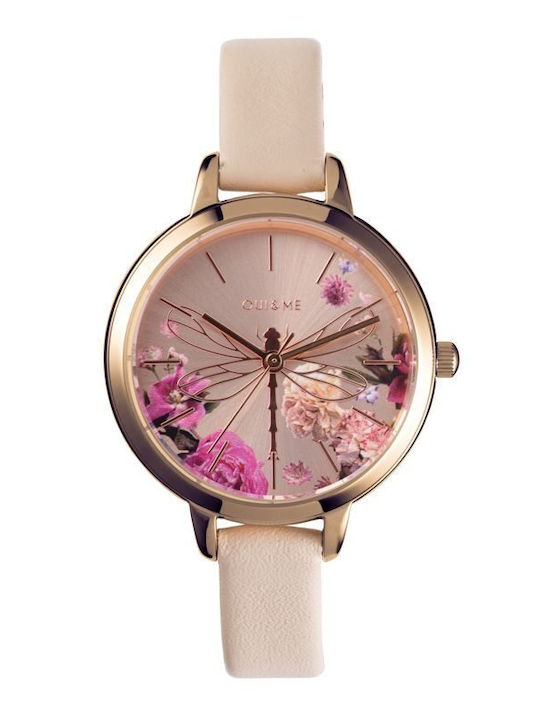 Oui & Me Women's Watch 32mm Battery with Pink Leather Strap