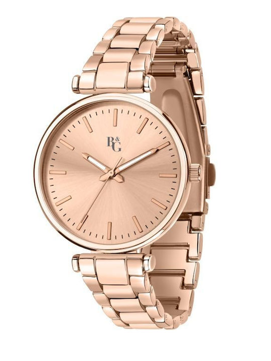 Chronostar Women's Watch 35mm Battery with Pink Gold Metal Bracelet