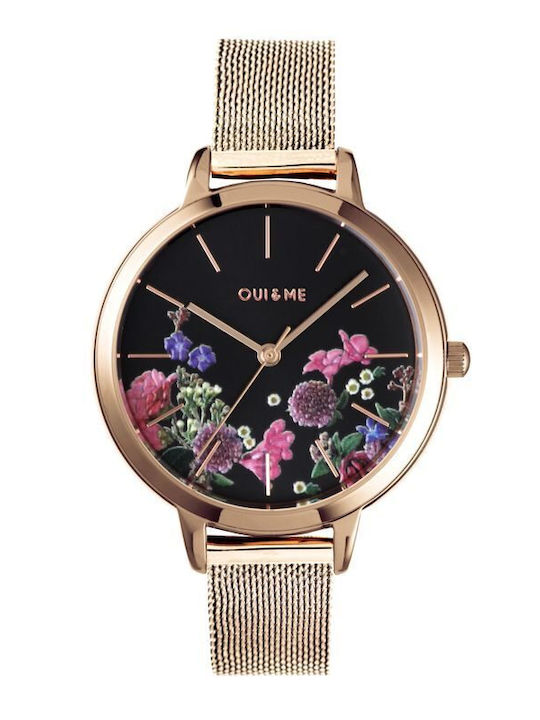 Oui & Me Women's Watch 34mm Battery with Gold Metal Bracelet