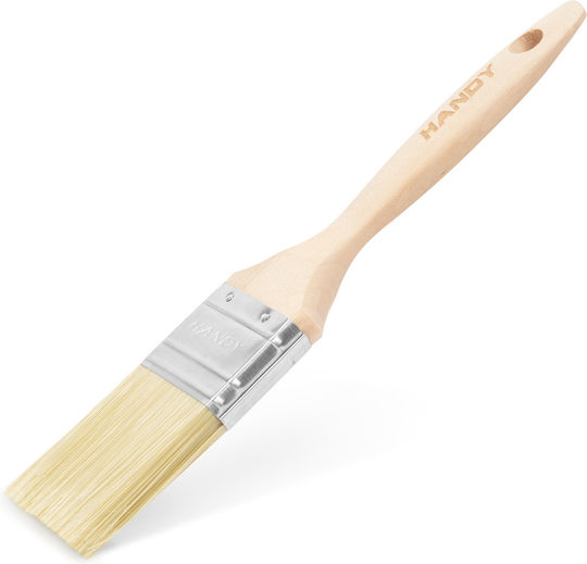 Pensulă Plat De Pictură 1.5 Inch 38 Mm Mâner Din Lemn Vopsea Lac Glazură Pereți Lemn