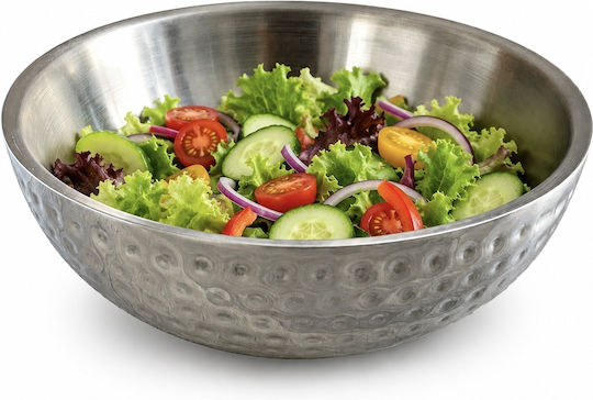 Round Grey Inox Serving Bowl with 25cm Diameter