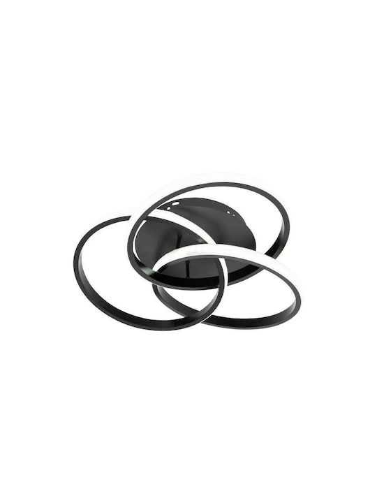 Alista Home Plafonieră de Tavan Neagră cu LED Integrat și Telecomandă