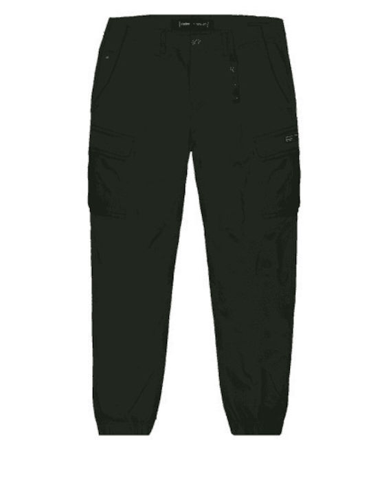 Double Cargo Trousers in Regular Fit Dark Green