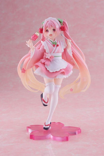 Taito Corporation Vocaloid Newley Written Sakura Miku Figurina Japoneză Cafenea Reeditare