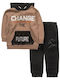 Kinder Sweatpants Set Braun