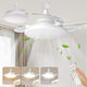 Rixme Ceiling Fan 20cm with Light White