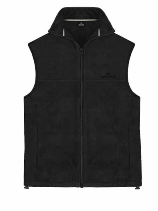 Double Herren Fleecejacke Schwarz