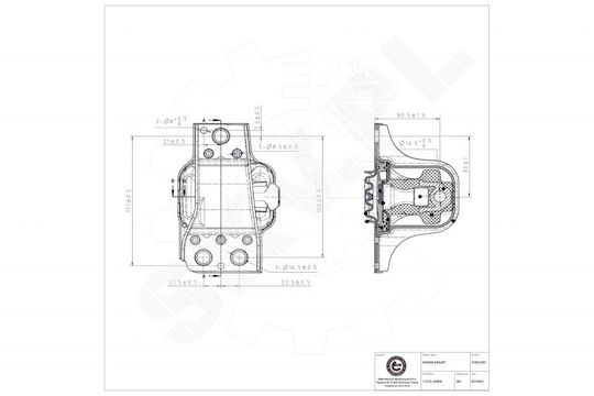 Предна Дясна Опора На Двигателя Nissan Qashqai 11210jd000
