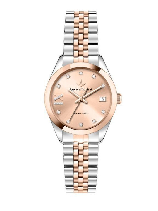 Lucien Rochat Womens Watch 32mm Battery With Silver Metal Bracelet