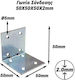 Ecke Verbindung 50x50x50x2mm