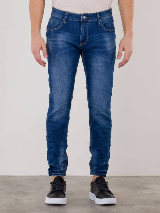 Herren Jeanshosen Slim Fit Blau