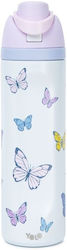 Yolo Kinder Trinkflasche Thermos Schmetterling 700ml Yolo Kinder Trinkflasche Thermos Schmetterling 700ml