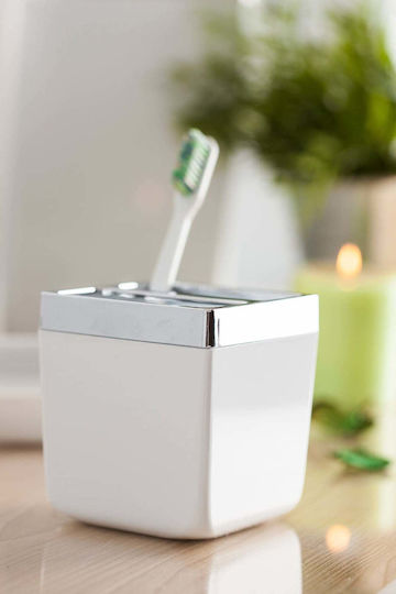 SteweHome Toothbrush Support Base Plastic White 5210357185489