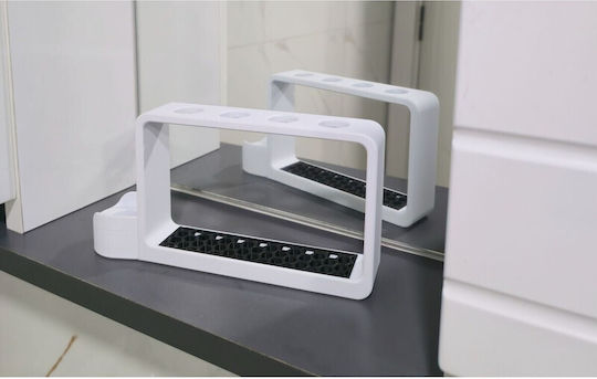 SteweHome Bază de Susținere a Periuței de Dinți Plastică Albă 5210357185984 SteweHome Bază de Susținere a Periuței de Dinți Plastică Albă 5210357185984