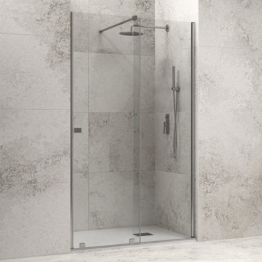Karag Animus 400 Cabinet Duș cu Ușă Glisantă 130x200cm Sticlă Transparentă Cromată