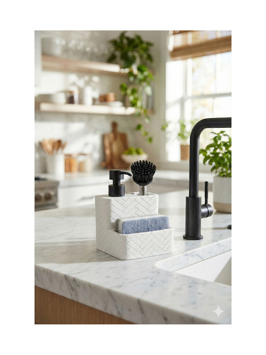 SteweHome Kitchen Foam Dispenser Plastic White 350ml