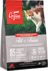 Orijen Fit & Trim Суха храна за котки с Месо / Пилешко / Херинга / Тиква / Ябълка / Зеленчуци 1.8kg